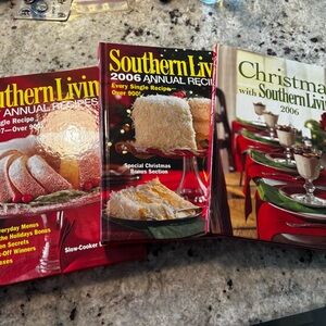 Southern Living 2006 Annual Recipes Cookbook Set - Red and Green Covers